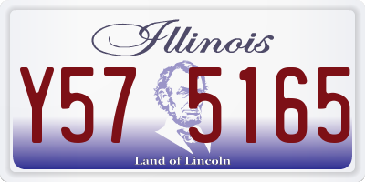 IL license plate Y575165