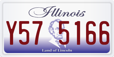 IL license plate Y575166