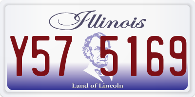 IL license plate Y575169