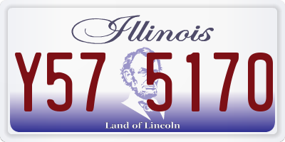 IL license plate Y575170