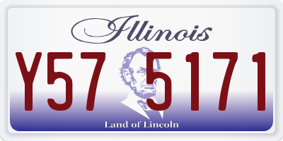 IL license plate Y575171