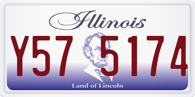 IL license plate Y575174