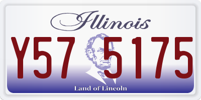 IL license plate Y575175