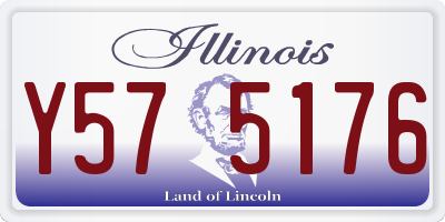 IL license plate Y575176