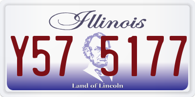 IL license plate Y575177