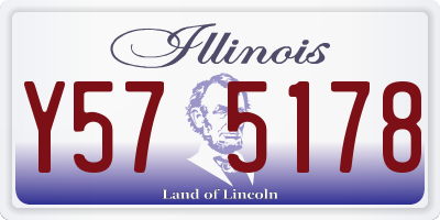 IL license plate Y575178