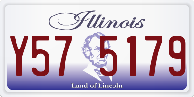 IL license plate Y575179