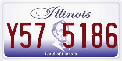 IL license plate Y575186