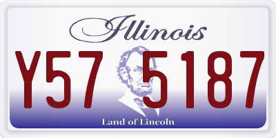 IL license plate Y575187