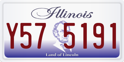 IL license plate Y575191