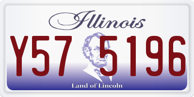 IL license plate Y575196