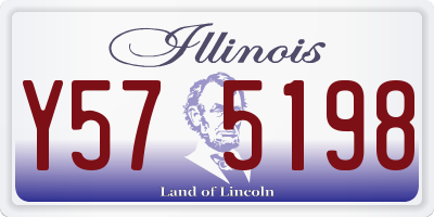 IL license plate Y575198