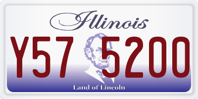 IL license plate Y575200