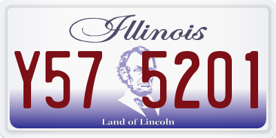 IL license plate Y575201