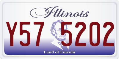 IL license plate Y575202