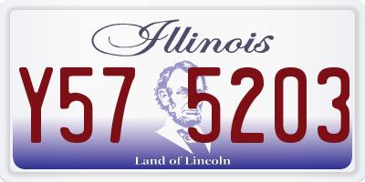 IL license plate Y575203