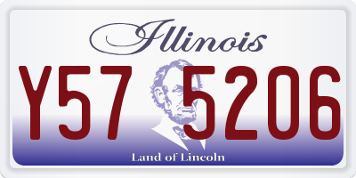 IL license plate Y575206