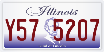 IL license plate Y575207