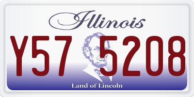 IL license plate Y575208