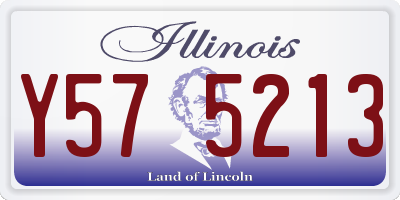 IL license plate Y575213