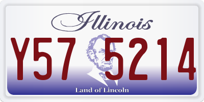 IL license plate Y575214