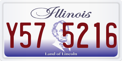 IL license plate Y575216