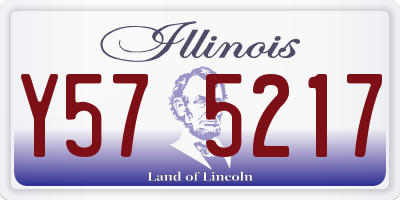 IL license plate Y575217