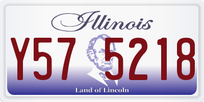 IL license plate Y575218