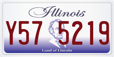 IL license plate Y575219