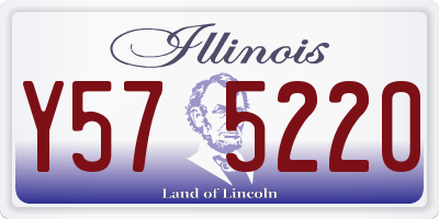 IL license plate Y575220