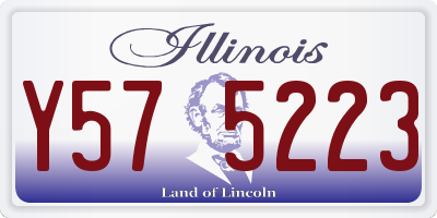 IL license plate Y575223