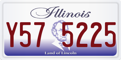 IL license plate Y575225