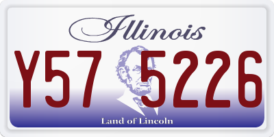 IL license plate Y575226