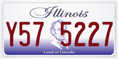 IL license plate Y575227