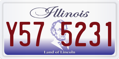 IL license plate Y575231
