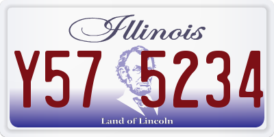 IL license plate Y575234