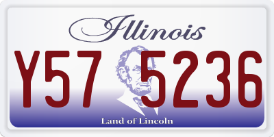 IL license plate Y575236