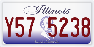 IL license plate Y575238