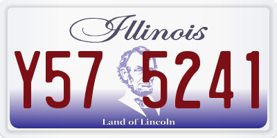 IL license plate Y575241