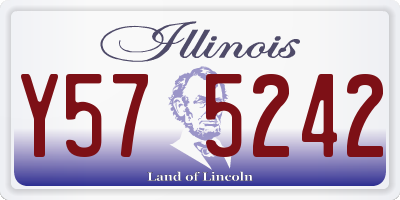 IL license plate Y575242