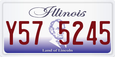 IL license plate Y575245