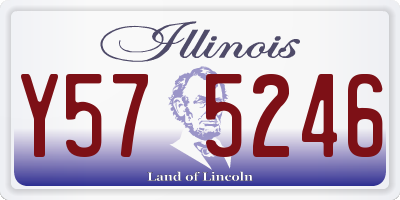 IL license plate Y575246