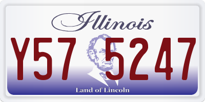 IL license plate Y575247