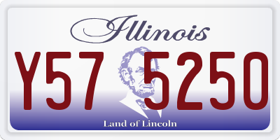 IL license plate Y575250