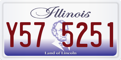 IL license plate Y575251