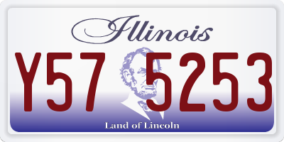 IL license plate Y575253