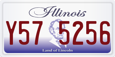 IL license plate Y575256