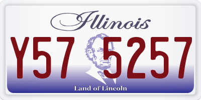 IL license plate Y575257