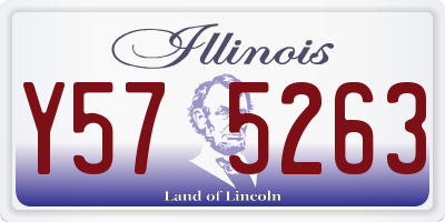 IL license plate Y575263