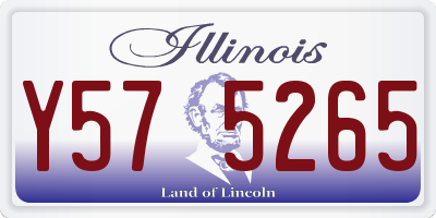 IL license plate Y575265